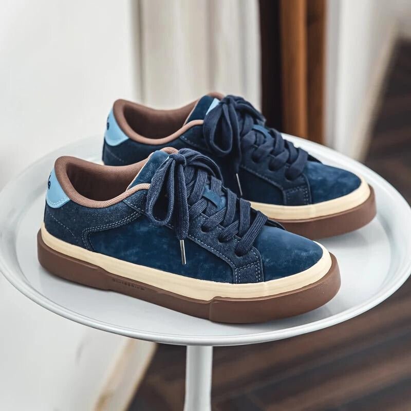Norla — Classic Suede Sneakers for Breathable Comfort and Durability (Blue 6) - | Zavonix