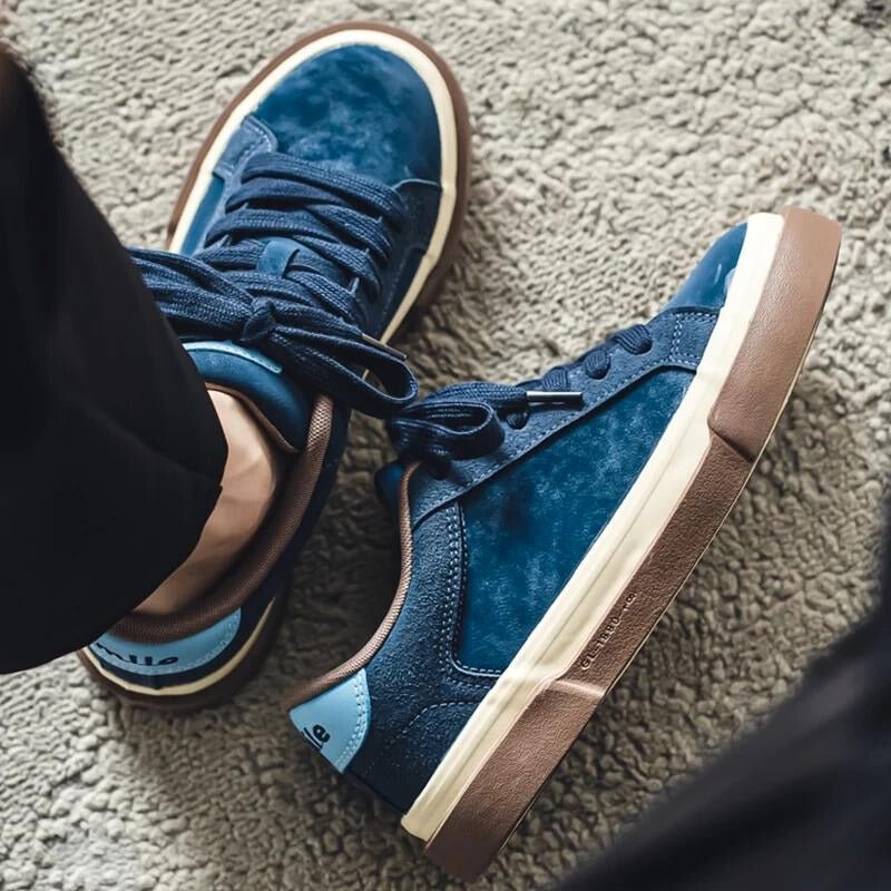 Norla — Classic Suede Sneakers for Breathable Comfort and Durability (Blue 6) - | Zavonix