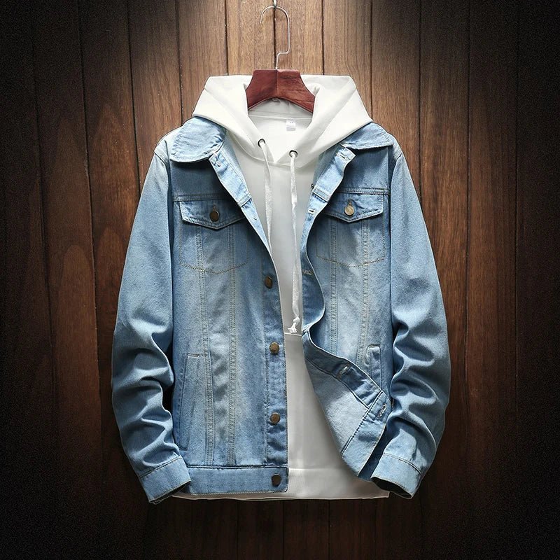 Norla — Classic Tailored Denim Jacket with Durable Comfort (Sky Blue XS) - | Zavonix