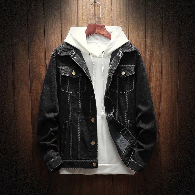 Norla — Classic Tailored Denim Jacket with Durable Comfort (Black XS) - | Zavonix