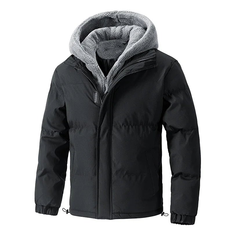 Norla — Durable Hooded Jacket with Soft Fleece Lining and Tailored Fit (Black XS) - | Zavonix