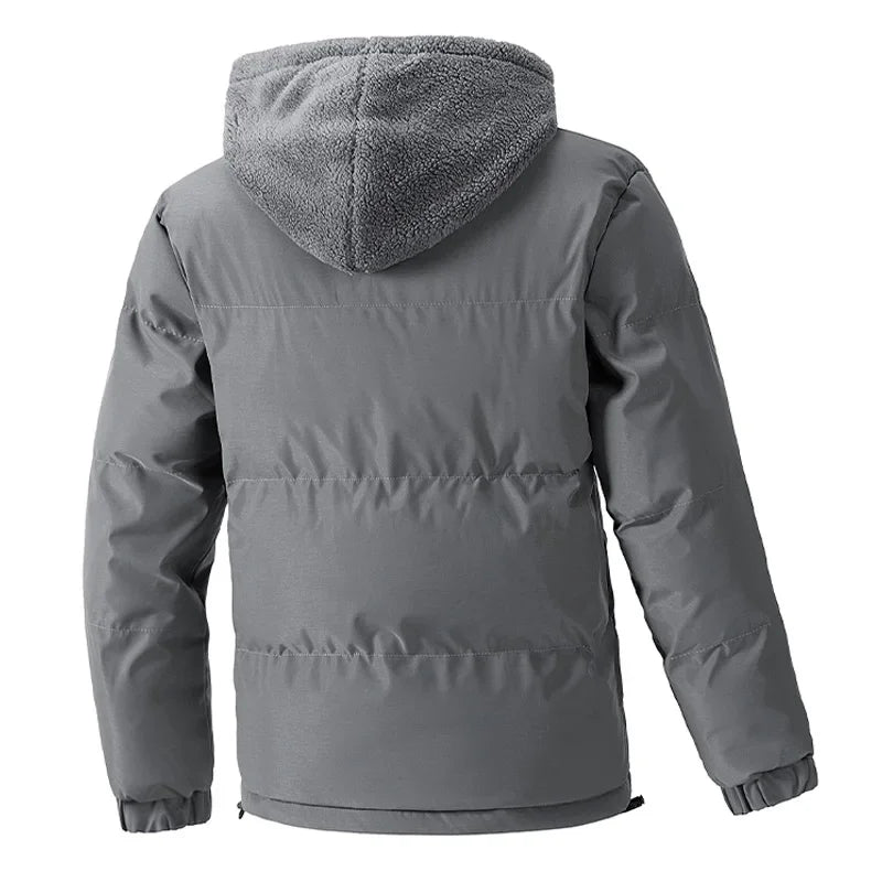 Norla — Durable Hooded Jacket with Soft Fleece Lining and Tailored Fit (Gray XS) - | Zavonix
