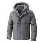 Norla — Durable Hooded Jacket with Soft Fleece Lining and Tailored Fit (Gray XS) - | Zavonix