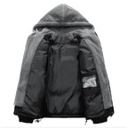 Norla — Durable Hooded Jacket with Soft Fleece Lining and Tailored Fit (Gray XS) - | Zavonix