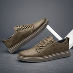 Norla — Genuine Leather Sneakers with Cushioned Comfort and Durable Sole (Brown 6) - | Zavonix