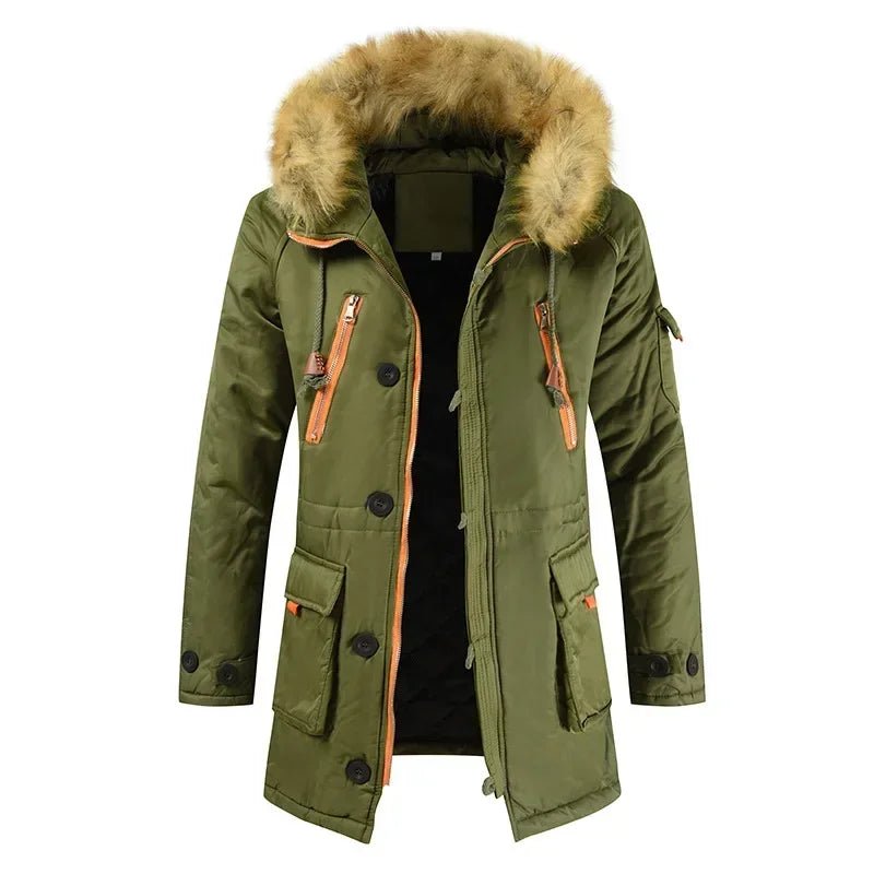 Norla Heritage — Insulated Faux - Fur Hood Coat for Cold Weather (Green XS) - | Zavonix