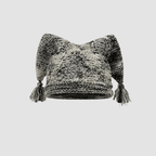 Norla Knit Beanie — Warm Handcrafted Winter Hat with Tassels (Off - White ) - | Zavonix