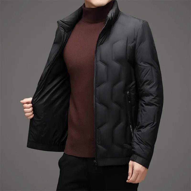 Norla — Lightweight Hex Quilted Puffer Jacket with Zipper Pockets (Black S) - | Zavonix