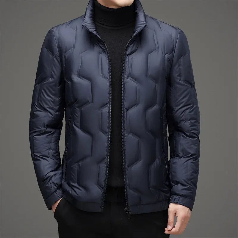 Norla — Lightweight Hex Quilted Puffer Jacket with Zipper Pockets (Black S) - | Zavonix