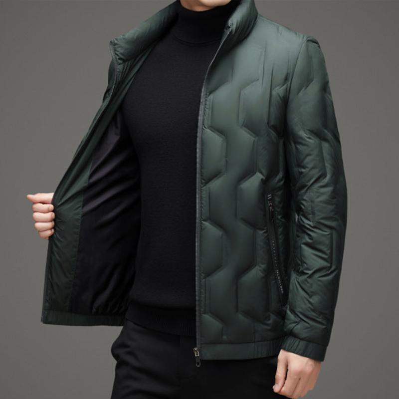 Norla — Lightweight Hex Quilted Puffer Jacket with Zipper Pockets (Black S) - | Zavonix