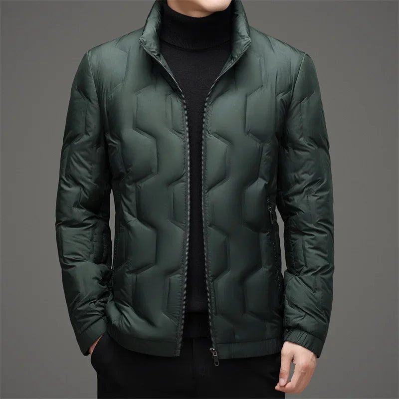 Norla — Lightweight Hex Quilted Puffer Jacket with Zipper Pockets (Black S) - | Zavonix