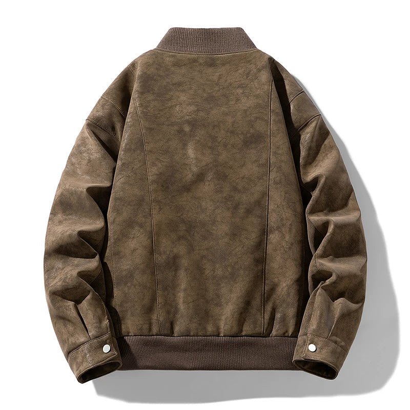 Norla — Lightweight Quilted Jacket with Soft Suede Finish (Brown XS) - | Zavonix