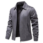 Norla Suede Jacket — Soft, Durable Tailored Outerwear with Zipper Pockets (Black S) - | Zavonix