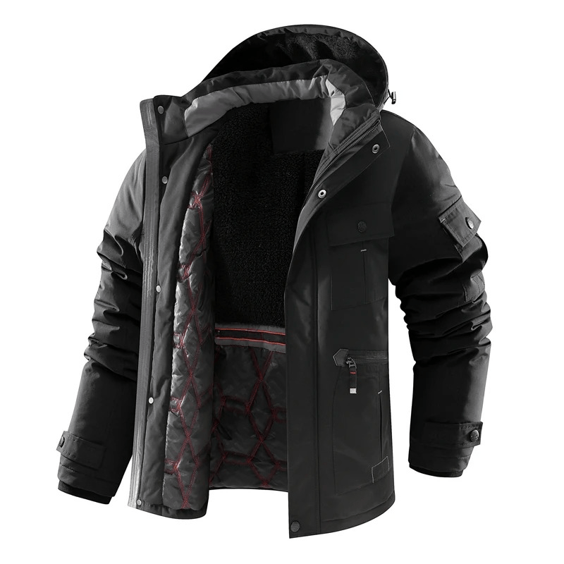 Norla — Waterproof Thermal Jacket with Removable Hood (Blue S) - | Zavonix