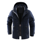 Norla — Waterproof Thermal Jacket with Removable Hood (Blue S) - | Zavonix