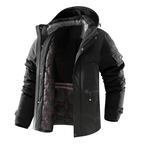 Norla — Waterproof Thermal Jacket with Removable Hood (Black S) - | Zavonix