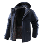 Norla — Waterproof Thermal Jacket with Removable Hood (Blue S) - | Zavonix