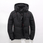 NorlaCore — Insulated Windproof Padded Coat with Adjustable Hood (Black S) - | Zavonix