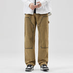 Norleno Jeans — Durable Denim with Diagonal Pockets and Reinforced Stitching (Khaki 28) - | Zavonix