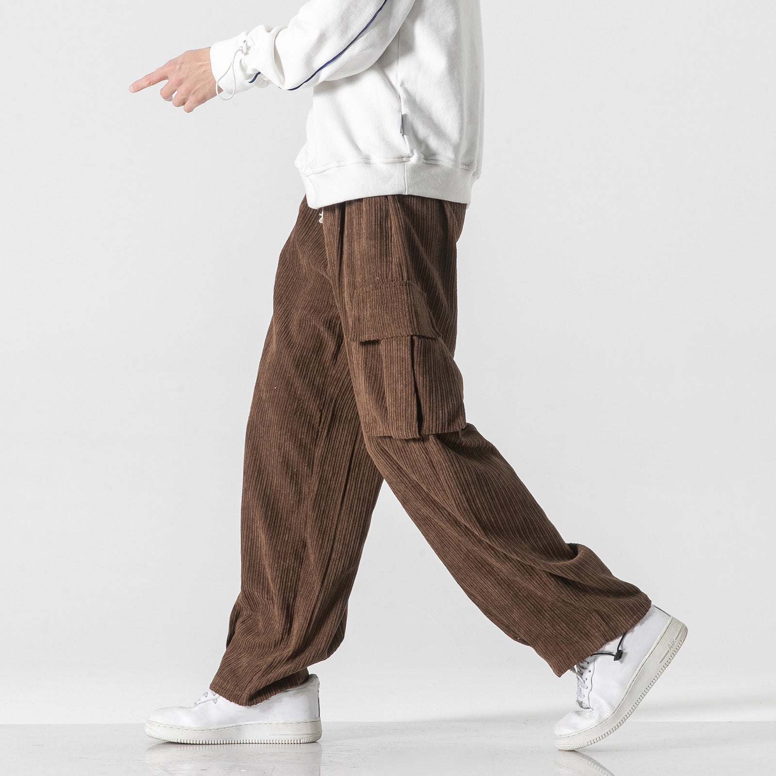 Norlo Cargo Pants — Breathable Corduroy with Adjustable Fit and Pockets (Pink XS) - | Zavonix