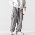 Norlo Cargo Pants — Breathable Corduroy with Adjustable Fit and Pockets (Gray XS) - | Zavonix