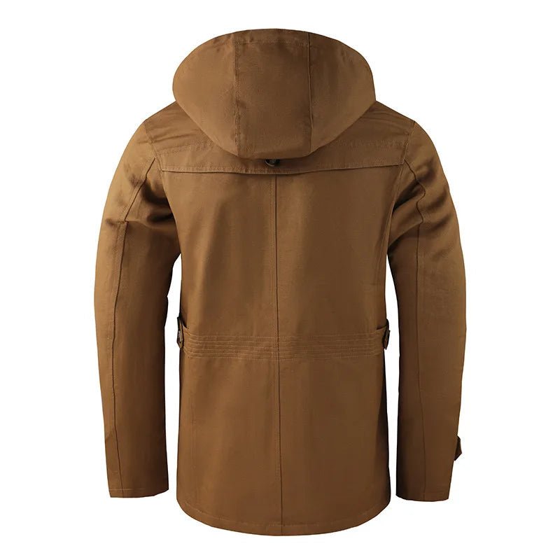 Norloft Jacket — Waterproof Thermal Outerwear with Removable Hood (Brown XS) - | Zavonix