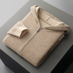 NOVA™ MERINO WOOL HOODIE (Light Camel XS) - | Zavonix
