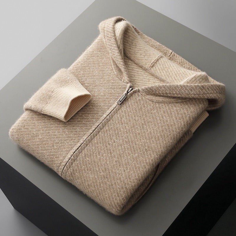 NOVA™ MERINO WOOL HOODIE (Light Camel XS) - | Zavonix