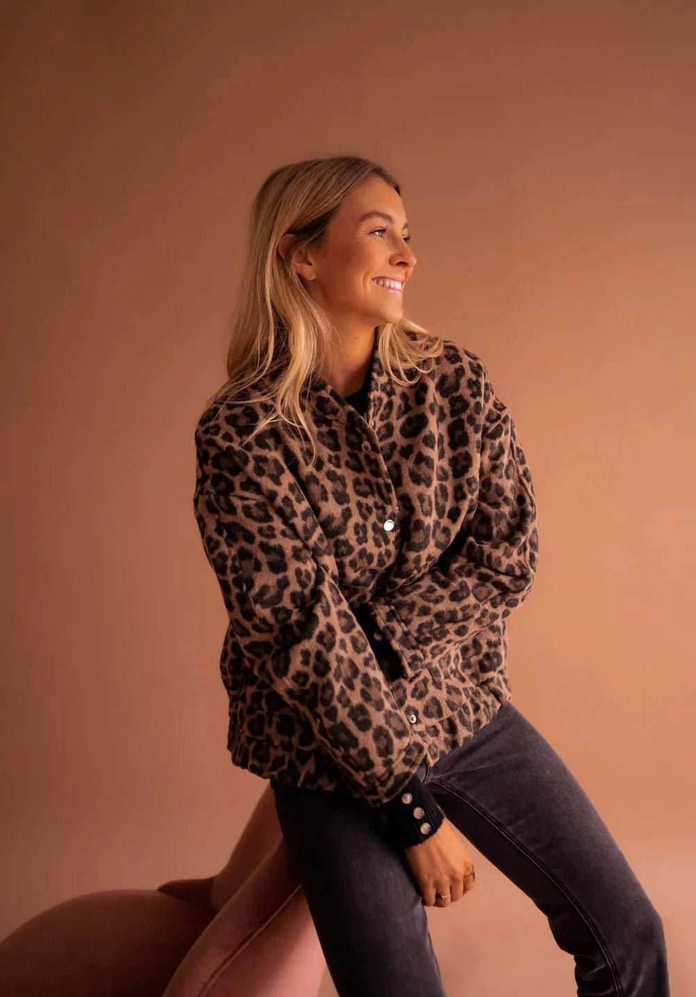 Nyla Leopard Bomber Jacket product image 2