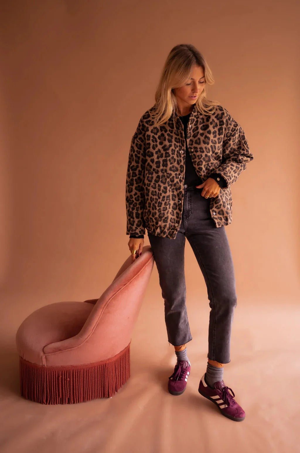 Nyla Leopard Bomber Jacket product image 3