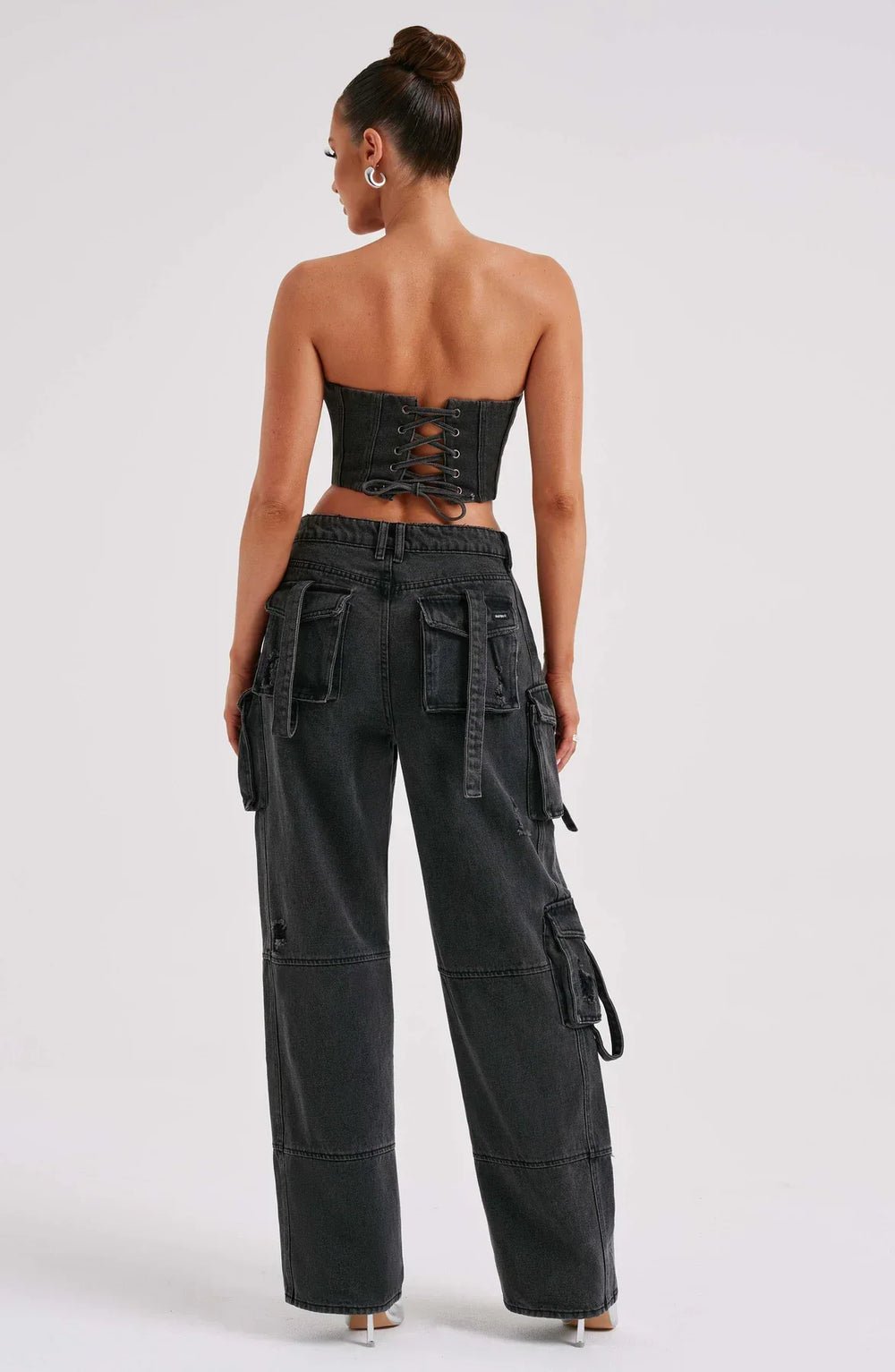 Nyra Denim Corset Cargo Set product image 2