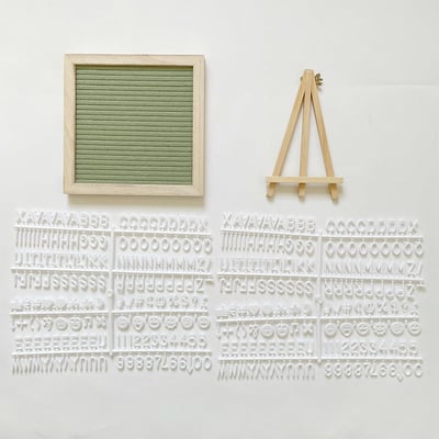 Oak Frame Felt Message Board Product Image 04