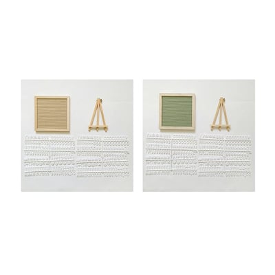 Oak Frame Felt Message Board Product Image 05