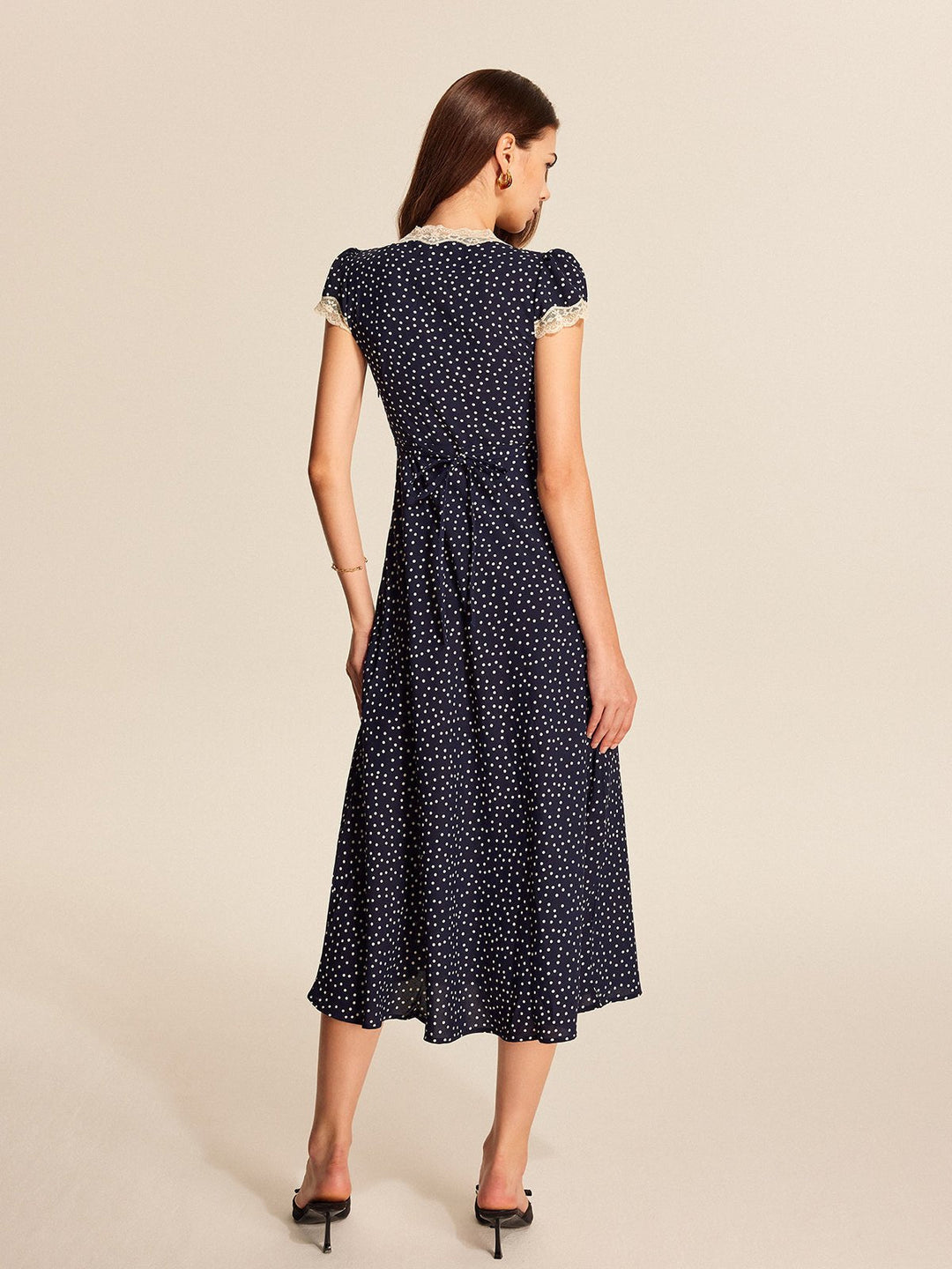Odette Lace-Trim Midi Dress product image 6