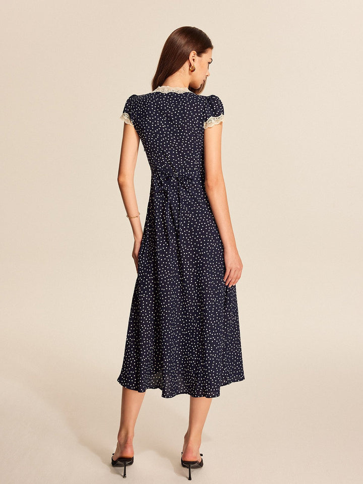 Odette Lace-Trim Midi Dress product image 6