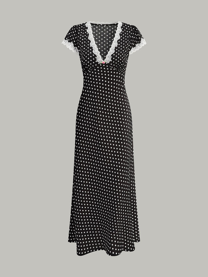 Odette Lace-Trim Midi Dress product image 8