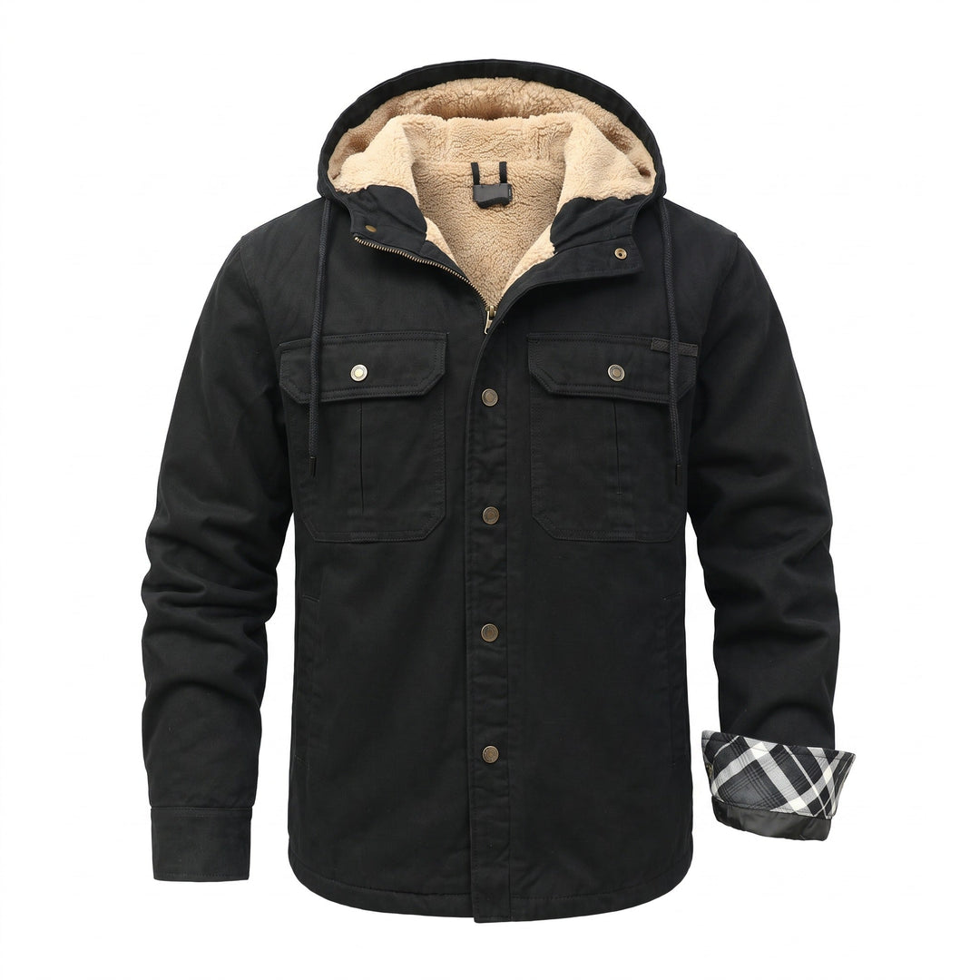 Odrasquil Fleece-Lined Hooded Shirt Jacket product image 1