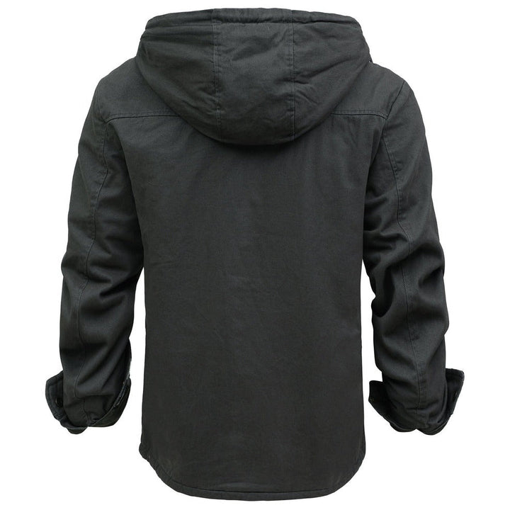 Odrasquil Fleece-Lined Hooded Shirt Jacket product image 4