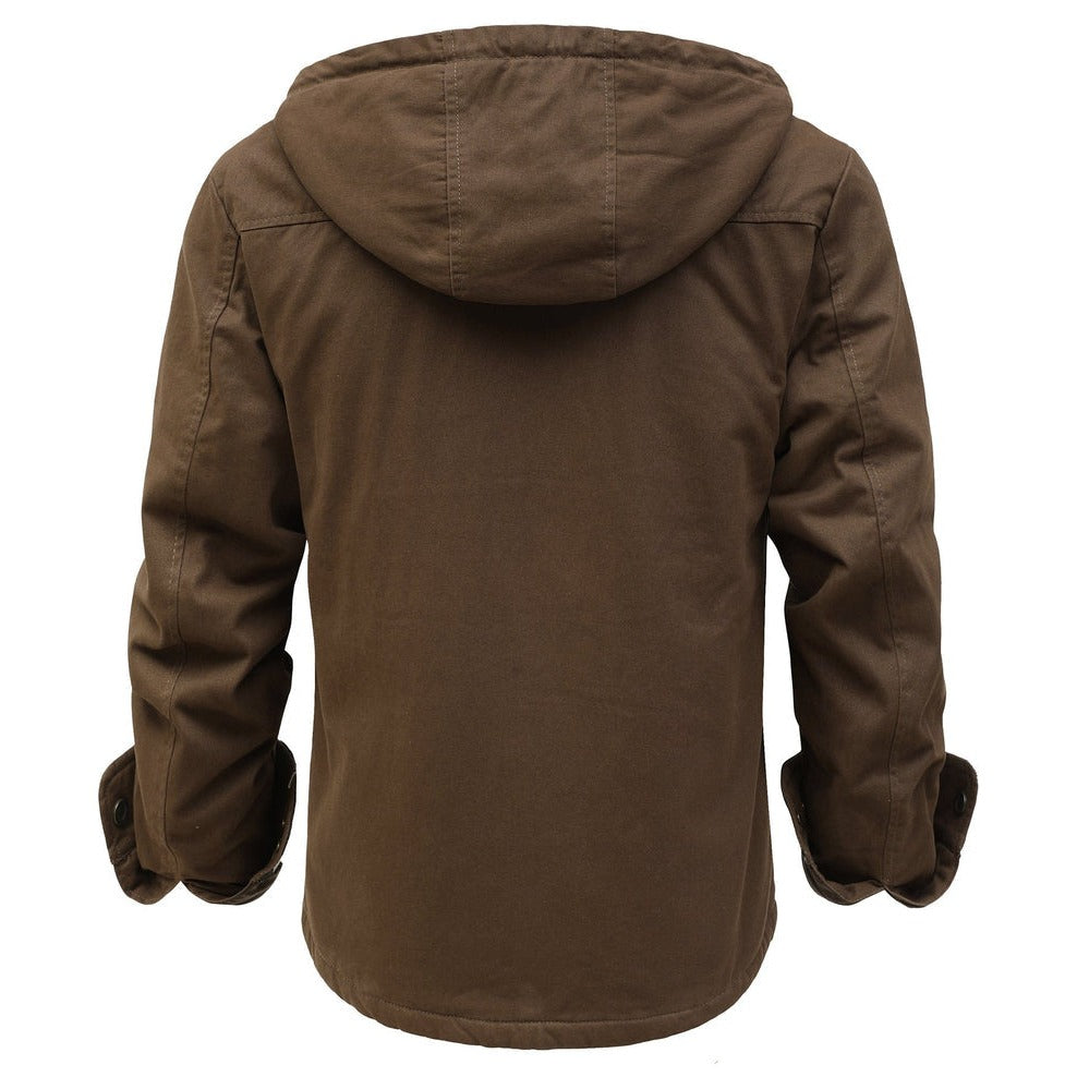 Odrasquil Fleece-Lined Hooded Shirt Jacket product image 7