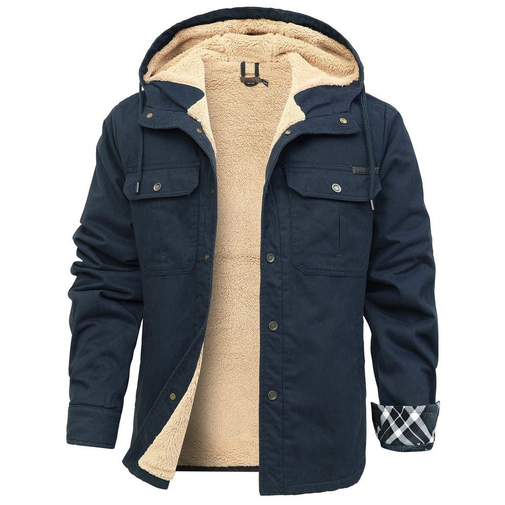 Odrasquil Fleece-Lined Hooded Shirt Jacket product image 11