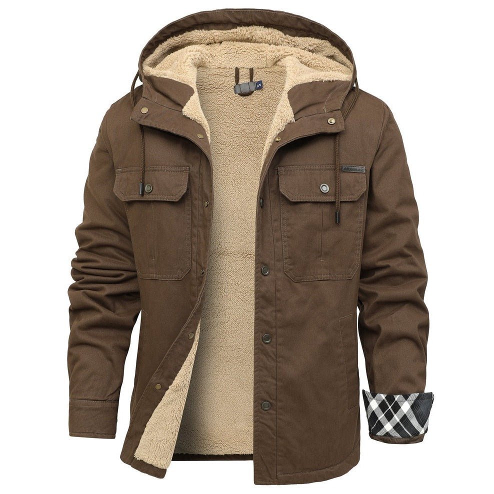 Odrasquil Fleece-Lined Hooded Shirt Jacket product image 12