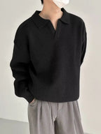 Old Money Sweater by Carlo Benedetti (Beige XS) - | Zavonix
