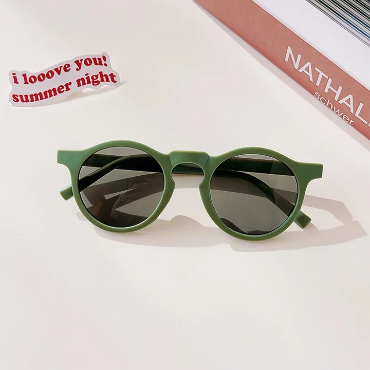 Olive green round kids&