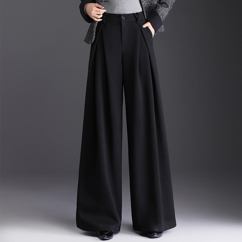 Olivia Women's Wide Leg Pants | Soft Wool-Like Fabric, Stylish Trousers 5