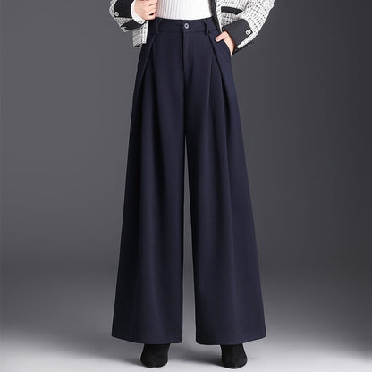 Olivia Women's Wide Leg Pants | Soft Wool-Like Fabric, Stylish Trousers 4