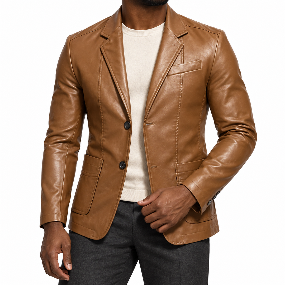 Ombraveth Leather Blazer product image 3