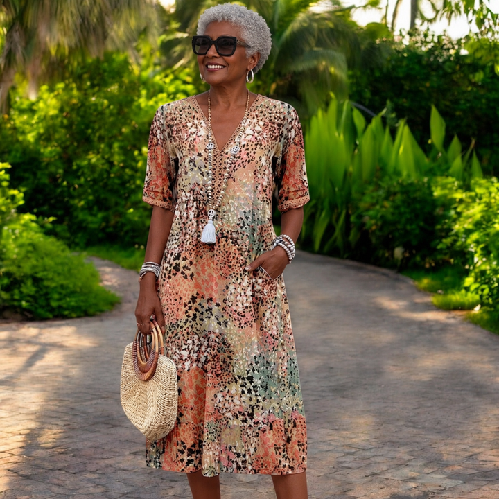 Ondalisse Printed Midi Dress product image 6