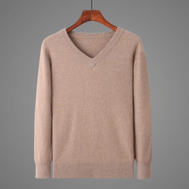 Orbin WoolSweave — Tailored Ultra - Soft Wool Sweater for Warmth (Beige S) - | Zavonix