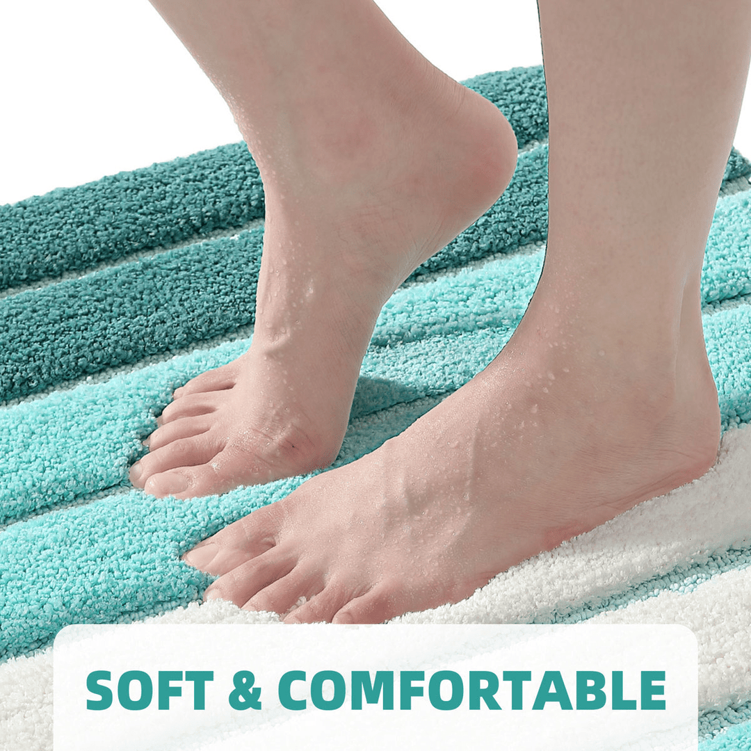 Organic Microfiber Bath Rug with Non-Slip Backing – Soft and Absorbent Bathroom Mat for Ultimate Comfort 5