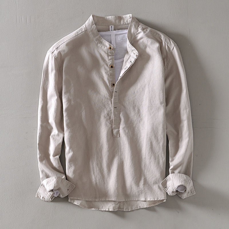 Orvello Linen Shirt Dario Aurelio (All 4 Colors (Buy 3 Get 1 Free) S) - Linen shirt | Zavonix